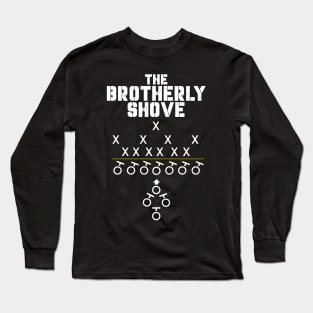 Brotherly Shove Philadelphia Green Long Sleeve T-Shirt